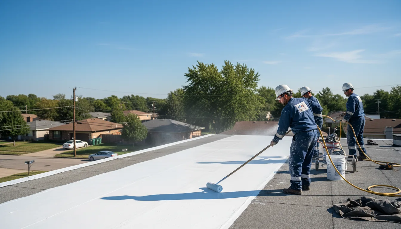 Commercial roof coating in Dublin, OH near me
